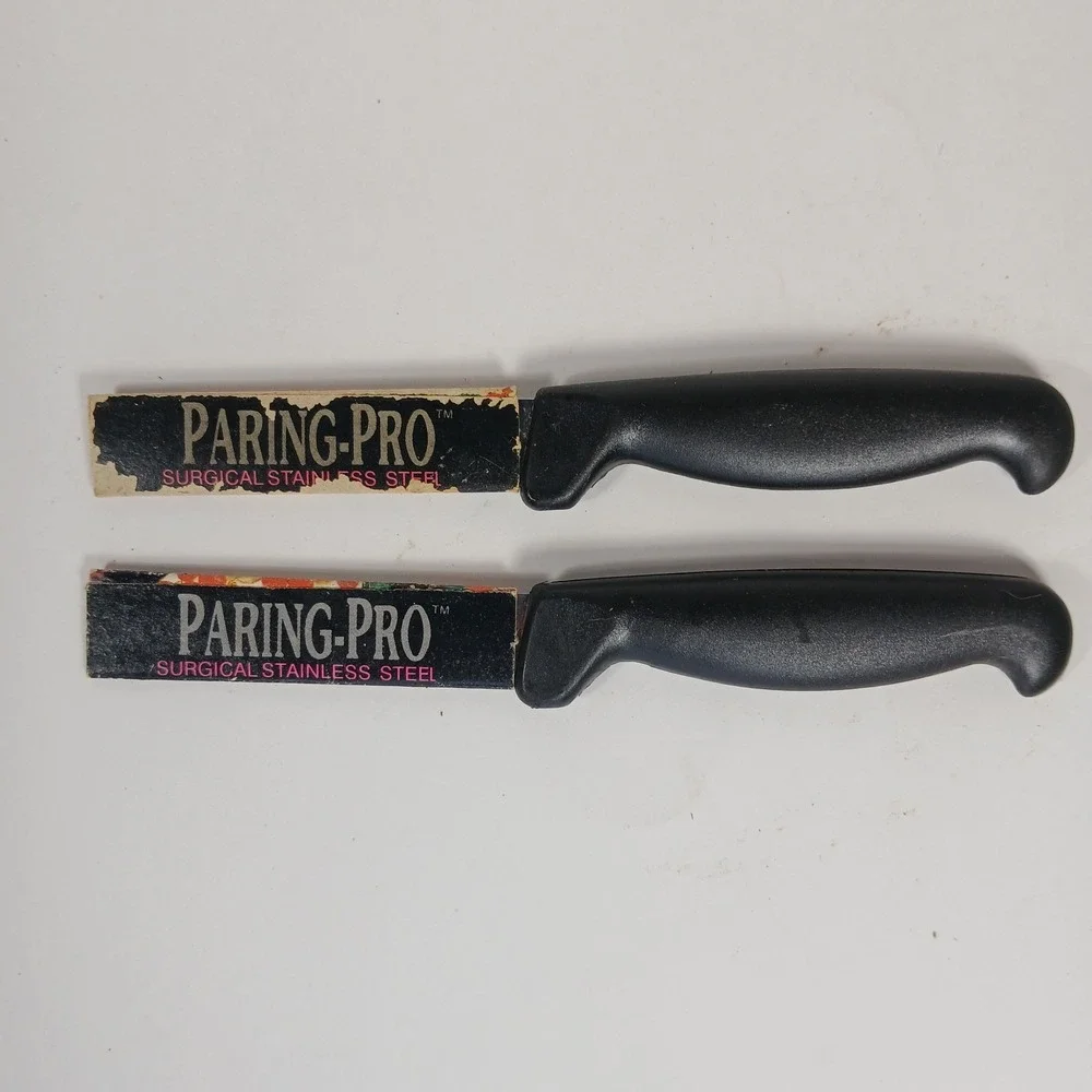 Paring-Pro Kitchen Paring Knife Set Lot Of 2 Stainless Steel